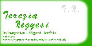 terezia negyesi business card